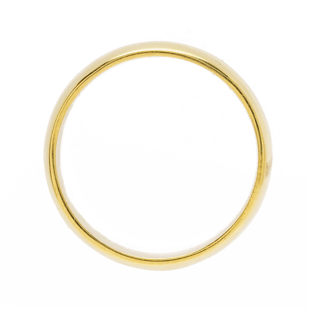 The Essential Band 11MM by EGB-R7, 14K yellow gold matte band ring with smooth rounded profile