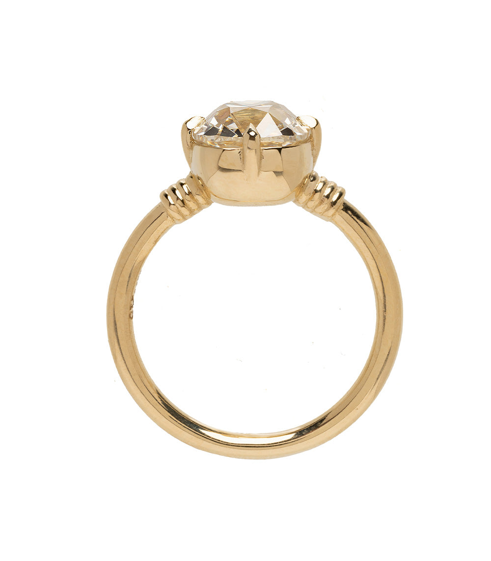 Teodora SK-R108-ND-OMC-2.73 gold engagement ring with faceted round center stone in a four-prong setting