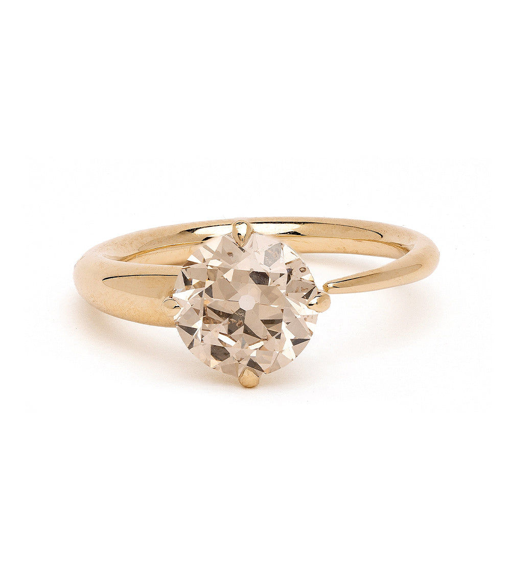 Sloane by SK-R86-ND-OEC-2.17 gold unique engagement ring with round brilliant diamond solitaire