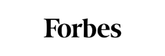 Forbes wordmark in large black serif letters centered on a plain white background.