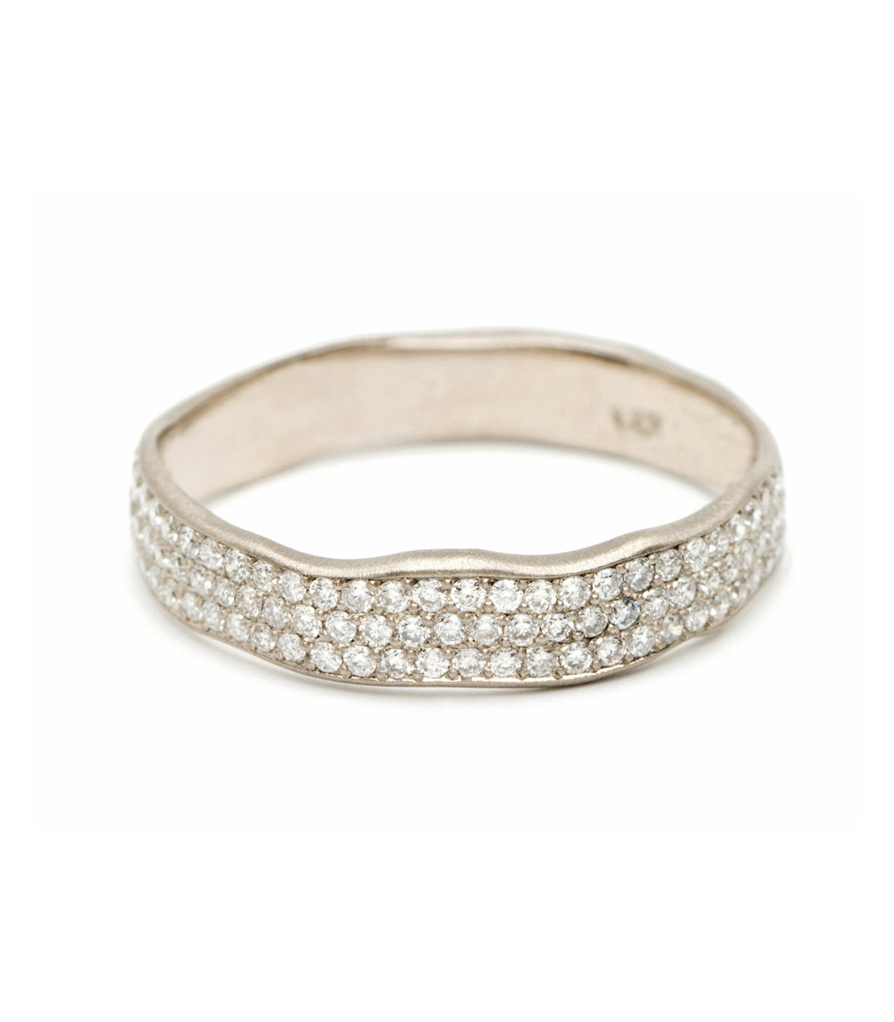Torn Paper Diamond Eternity Band P-R2-All diamond eternity band white gold shiny full pave sparkle