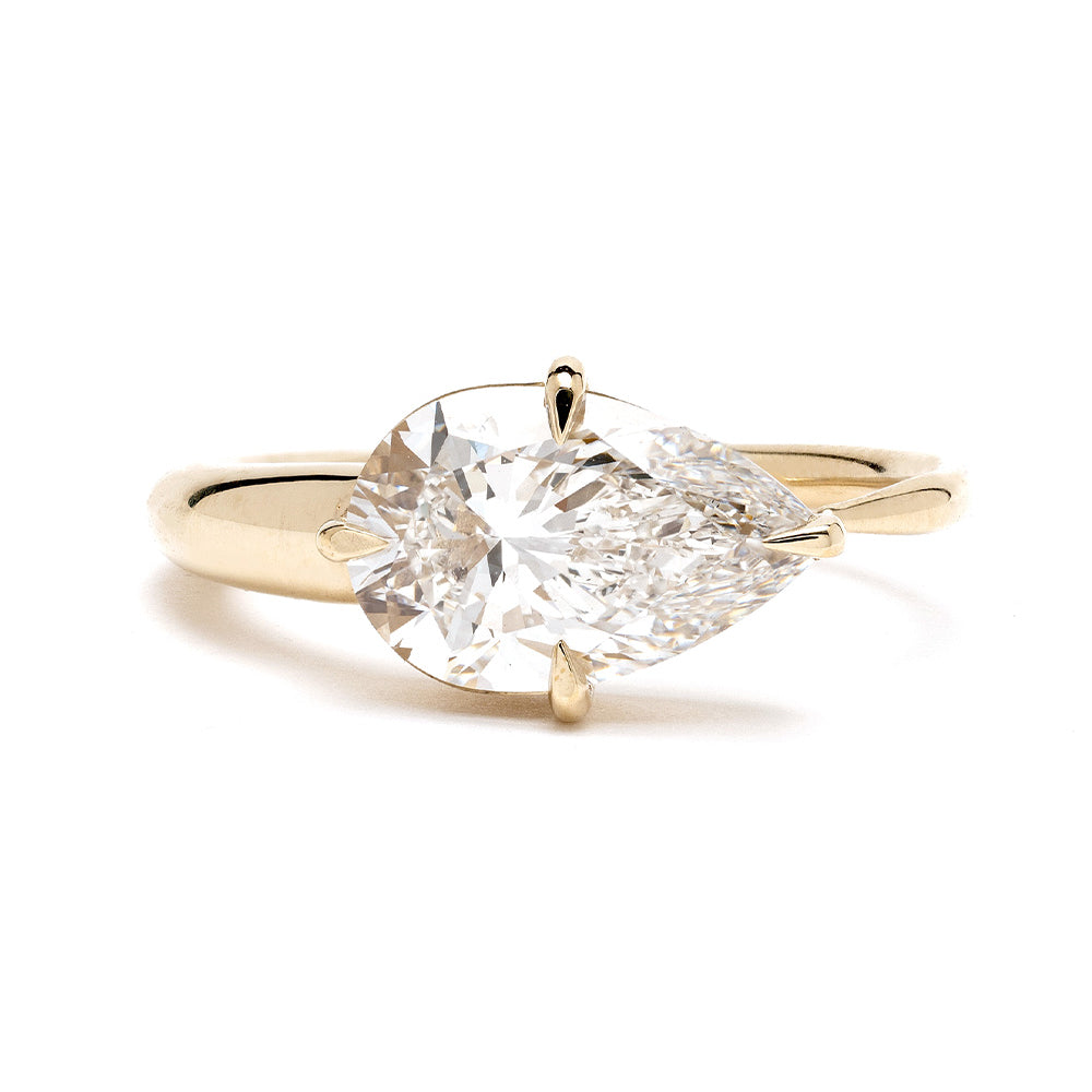 Sloane by SK-R86-EW-LGD-PB-3.59 gold marquise-cut diamond engagement ring with open setting