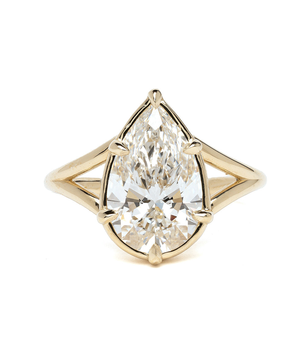 Marlow by SK-R109-LGD-PB-3.05 gold unique engagement ring with a cushion-cut diamond and open setting