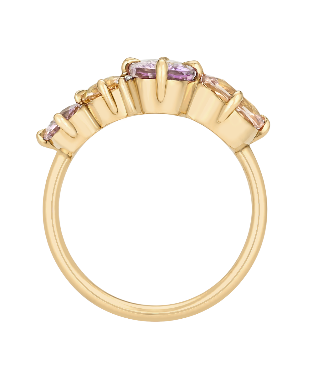 Pink Lavender Sapphire Linear Multi Stone Alternative Engagement Ring With Diamond Accent Cluster Ring Sk R81 Sa Cl Ew Br Cu 4s 4.04 C.png?v=1784018344