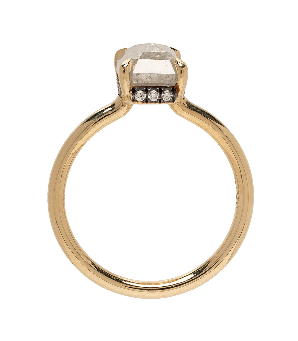 Billie SK-R94-NS-SP-RecRC-2.36 gold unique engagement ring with square center stone and sparkle bands