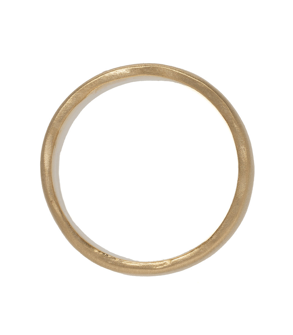 Torn Paper Band by P-R15 gold band ring with torn-paper texture and shiny finish