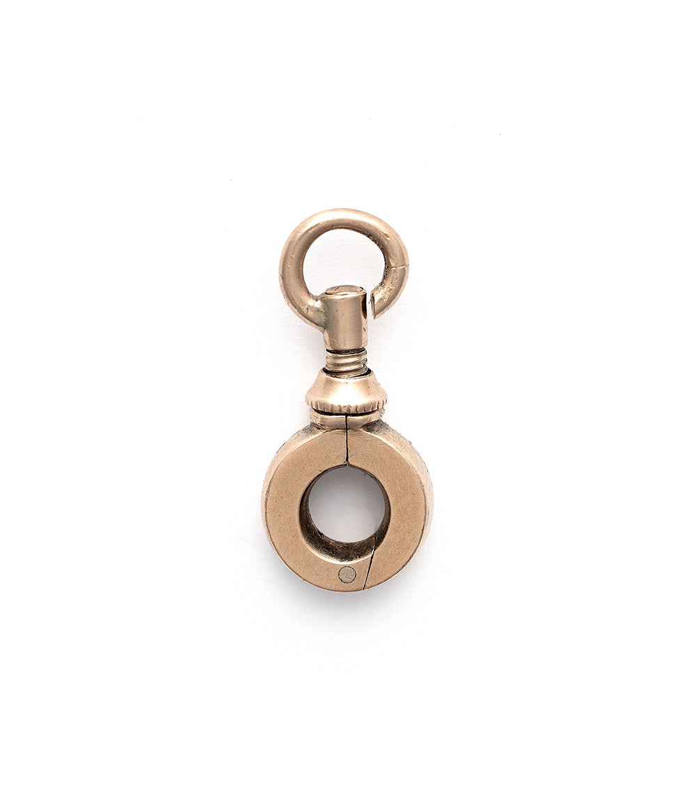 Vintage Charm Holder II by VC-CH2 gold-toned circular clasp with looped swivel for charms