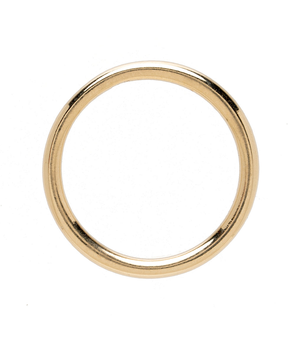 Smooth Round Band A-R32 band in 14K yellow gold with shiny smooth round profile finish